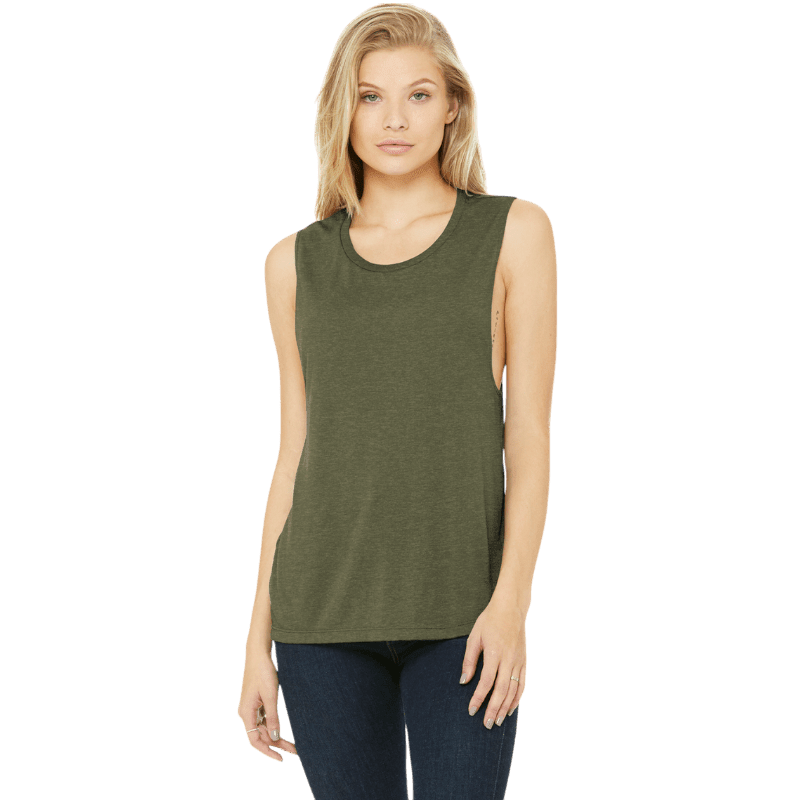 BELLA+CANVAS ® Women’s Flowy Scoop Muscle Tank - Tank Tops - SwagWear