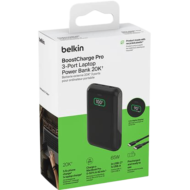 Belkin 3-Port Laptop Power Bank 20K