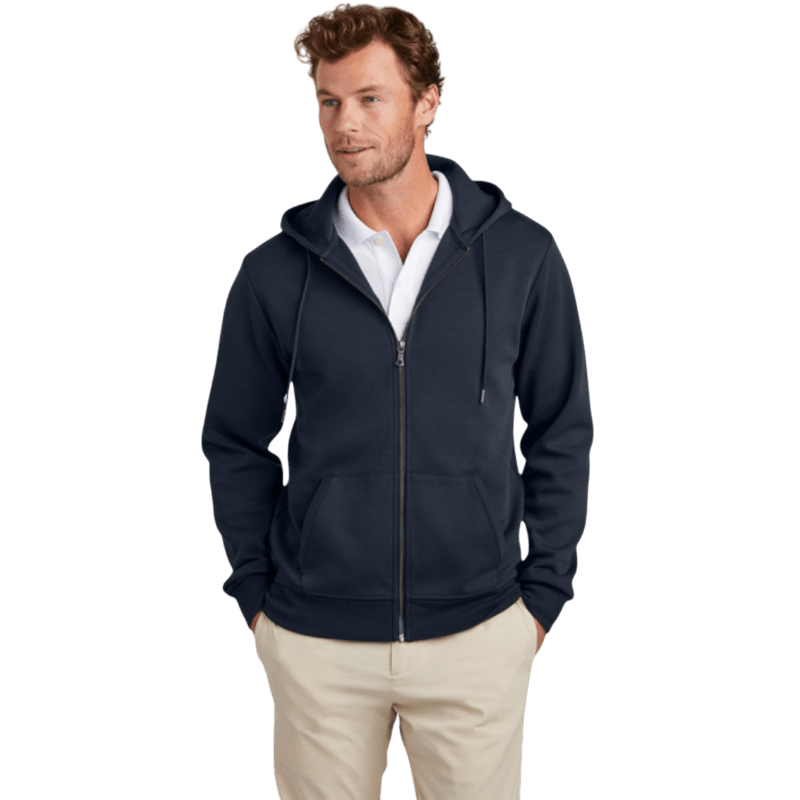 Brooks Brothers® Double - Knit Full - Zip Hoodie - Full - Zip Hoodies - SwagWear