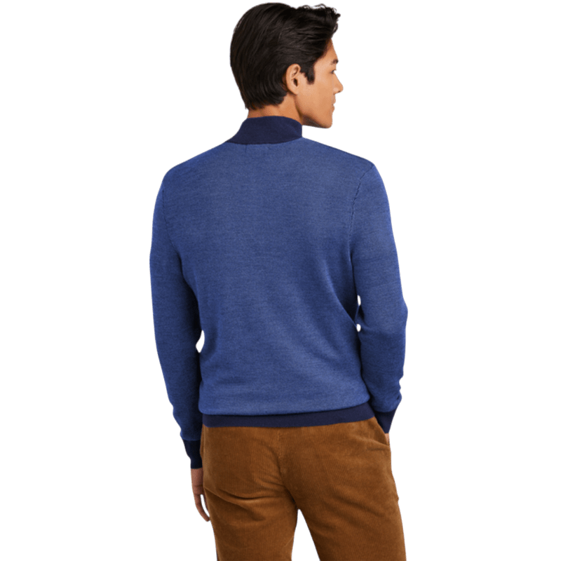 Brooks Brothers ® Washable Merino Birdseye 1/4 - Zip Sweater - Pullovers - SwagWear