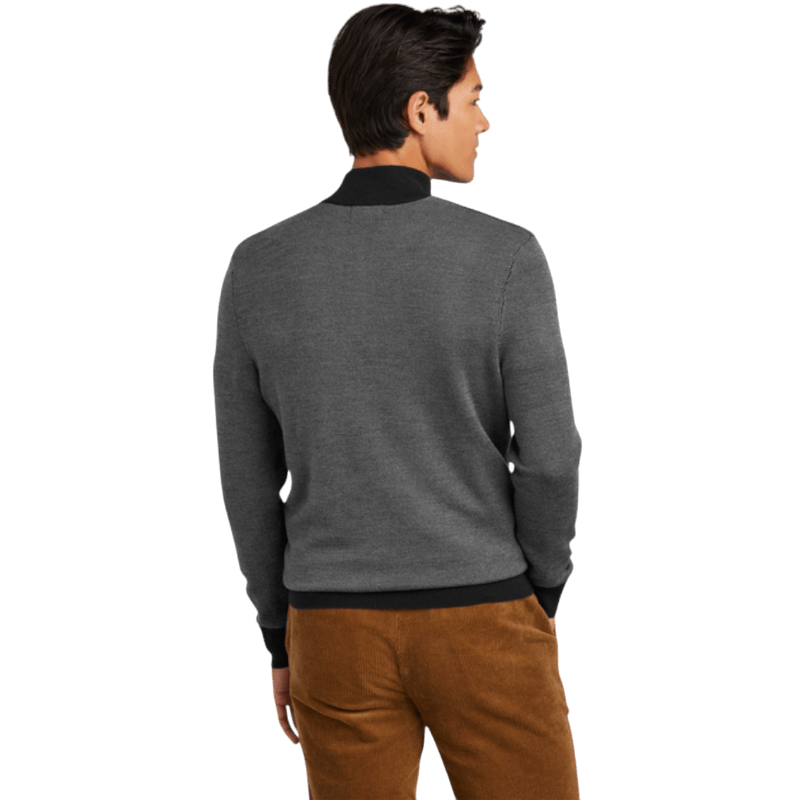 Brooks Brothers ® Washable Merino Birdseye 1/4 - Zip Sweater - Pullovers - SwagWear