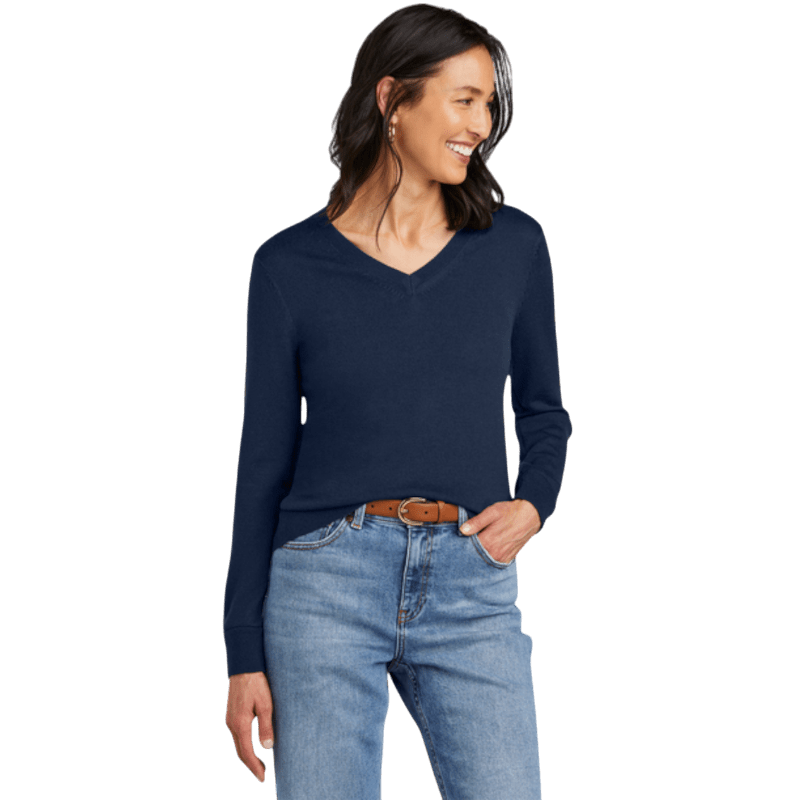 Brooks Brothers ® Women’s Washable Merino V - Neck Sweater - Sweaters - SwagWear