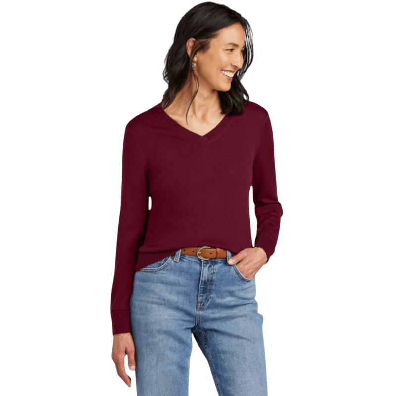 Brooks Brothers ® Women’s Washable Merino V - Neck Sweater - Sweaters - SwagWear