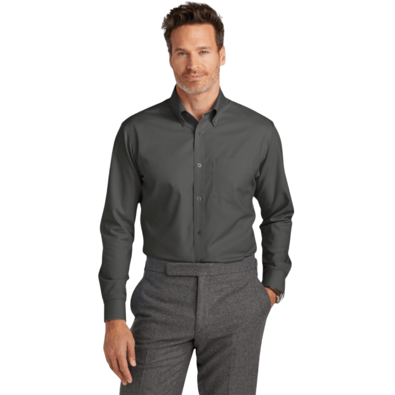 Brooks Brothers® Wrinkle - Free Stretch Nailhead Shirt - Button Down Shirts - SwagWear