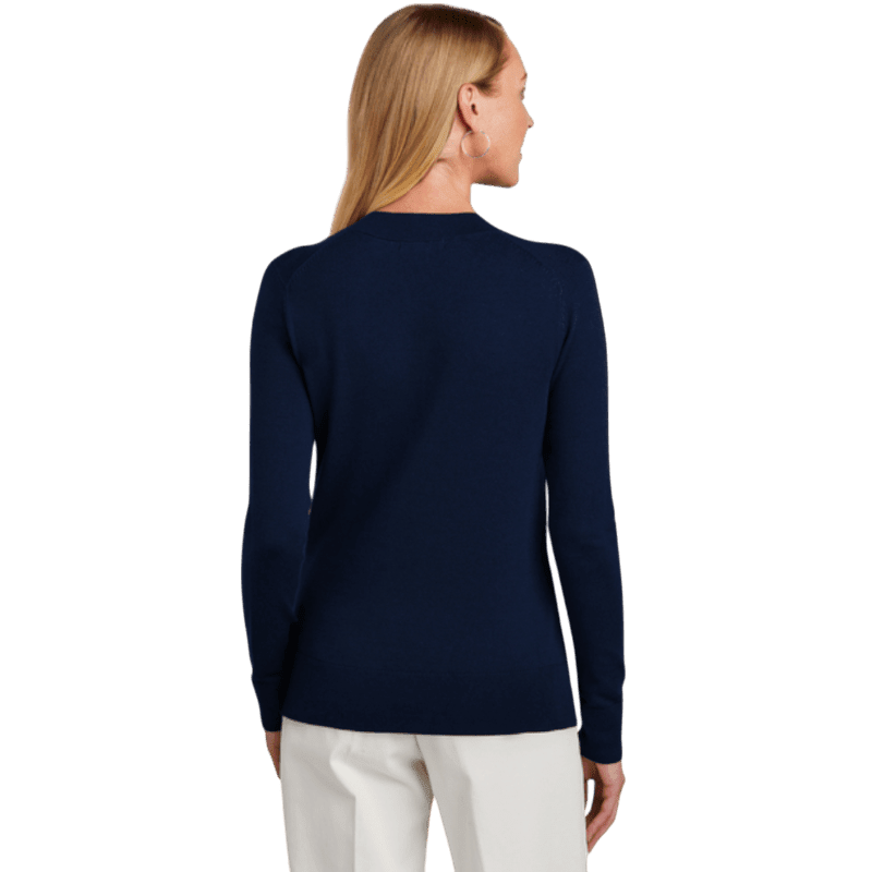 Brooks Brothers® Women’s Cotton Stretch V-Neck Sweater - Sweaters - SwagWear