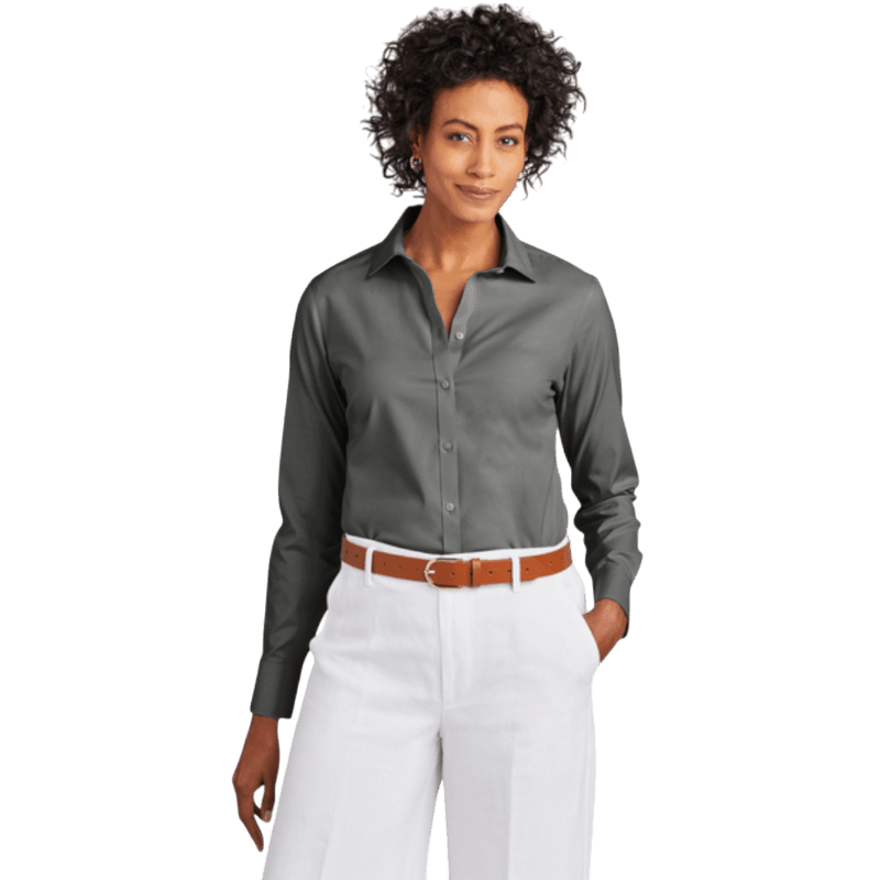 Brooks Brothers® Women’s Wrinkle-Free Stretch Pinpoint Shirt - Button Down Shirts - SwagWear