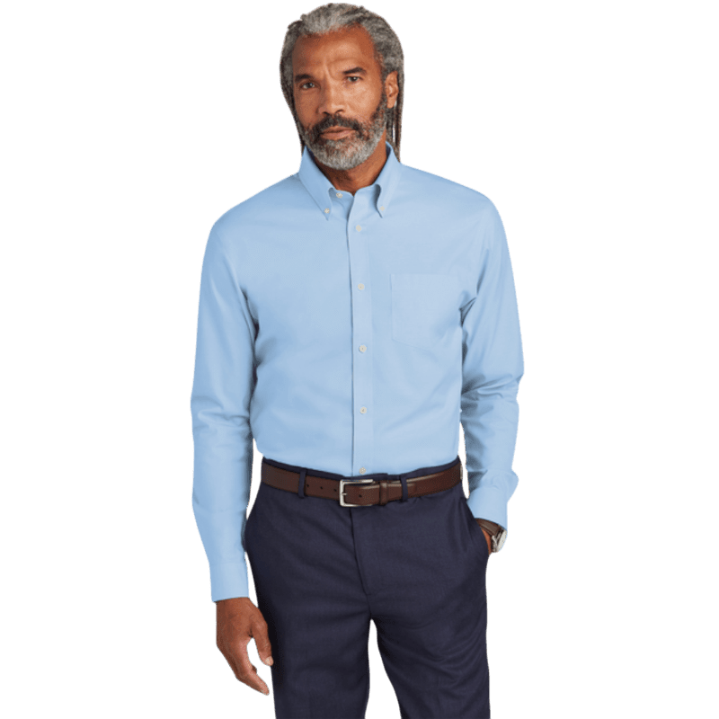 Brooks Brothers® Wrinkle-Free Stretch Pinpoint Shirt - Button Down Shirts - SwagWear