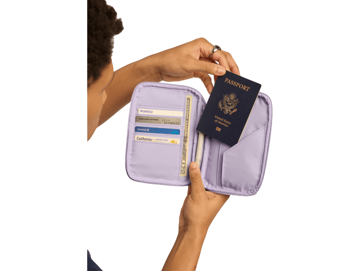 Calpak Luka Zippered Passport Wallet - Passport Wallets - SwagWear