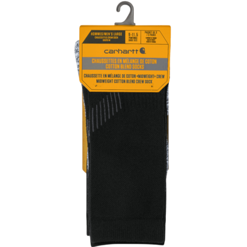 Carhartt Force® Midweight Crew Sock (3 - Pack) - Socks - SwagWear