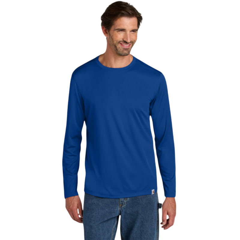 Carhartt Force® Sun Defender™ Long Sleeve T-Shirt - Royal Glass Blue / S - T-Shirts