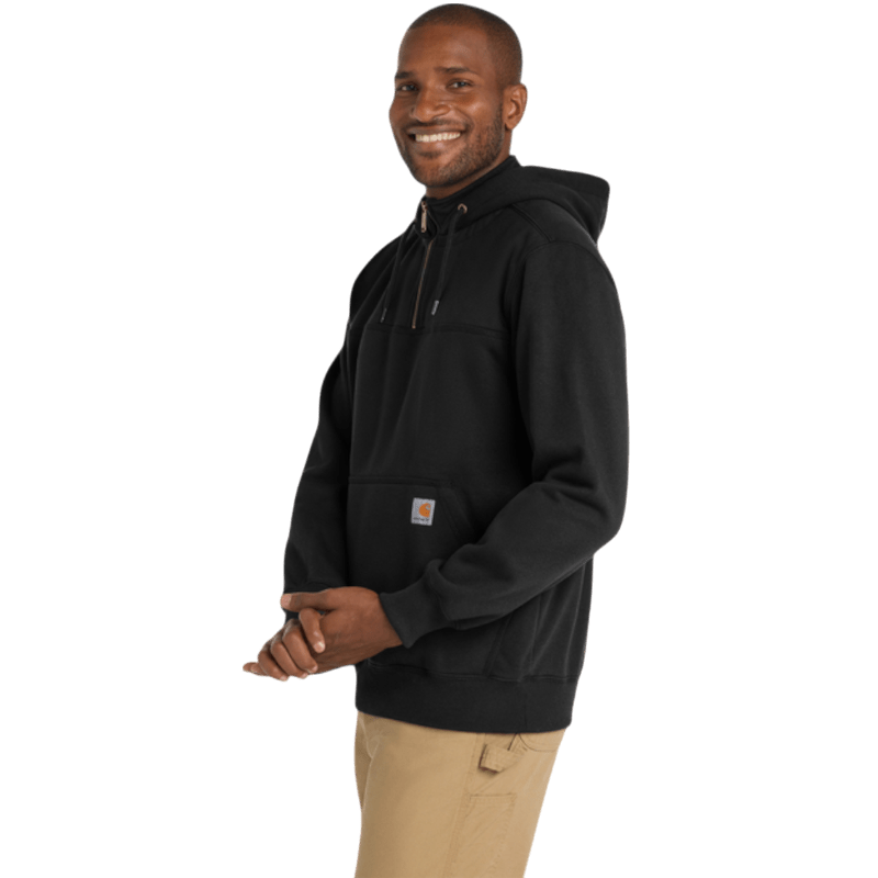 Carhartt ® Rain Defender ® Paxton Heavyweight Hooded Zip Mock Sweatshirt - Hoodies - SwagWear