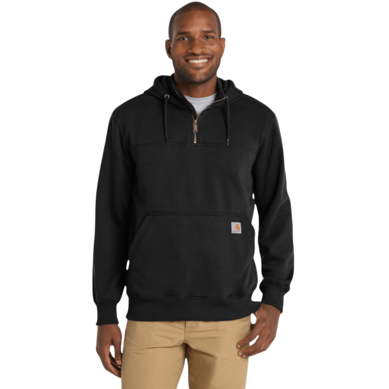 Carhartt ® Rain Defender ® Paxton Heavyweight Hooded Zip Mock Sweatshirt - Hoodies - SwagWear
