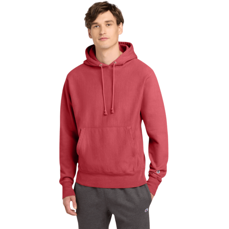 Champion ® Reverse Weave ® Garment - Dyed Hooded Sweatshirt - Hoodies - SwagWear