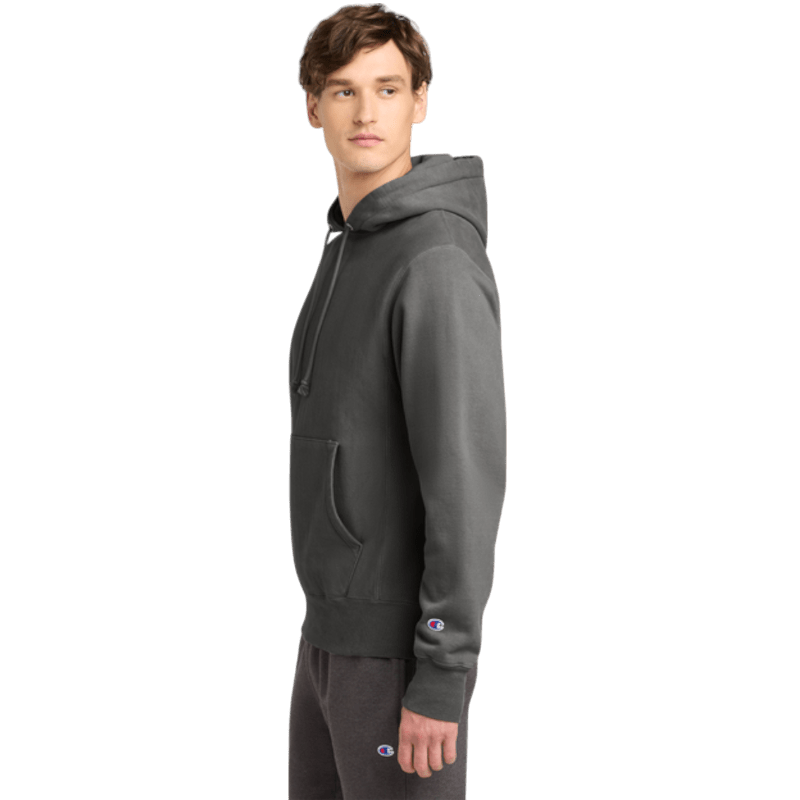 Champion ® Reverse Weave ® Garment - Dyed Hooded Sweatshirt - Hoodies - SwagWear