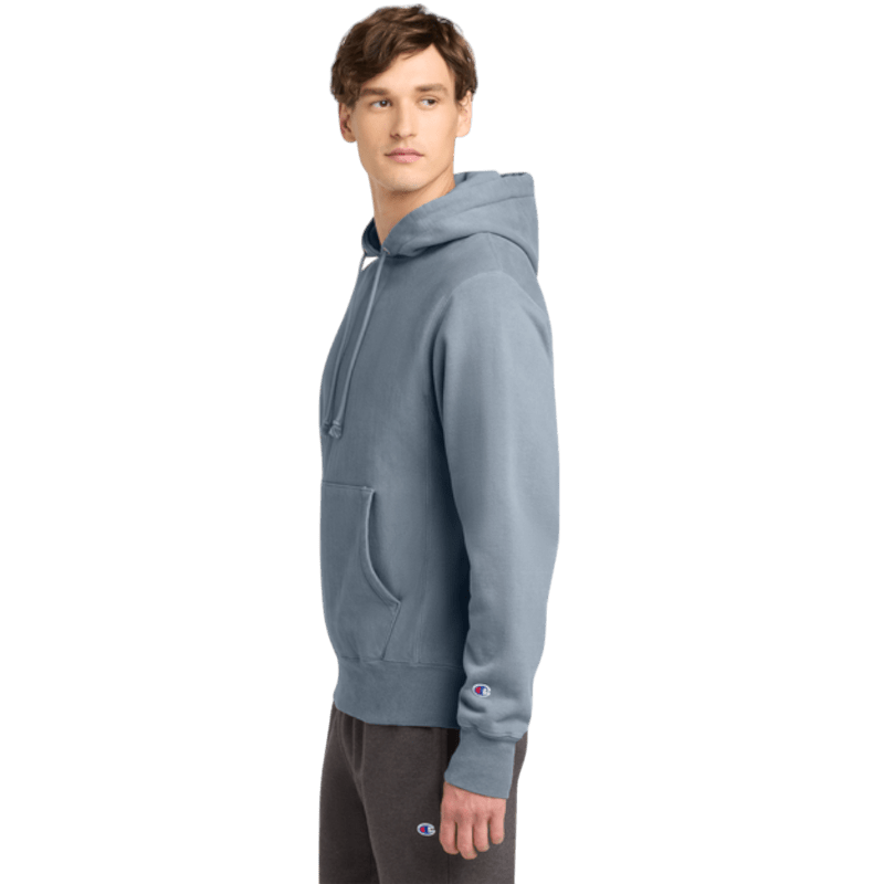 Champion ® Reverse Weave ® Garment - Dyed Hooded Sweatshirt - Hoodies - SwagWear