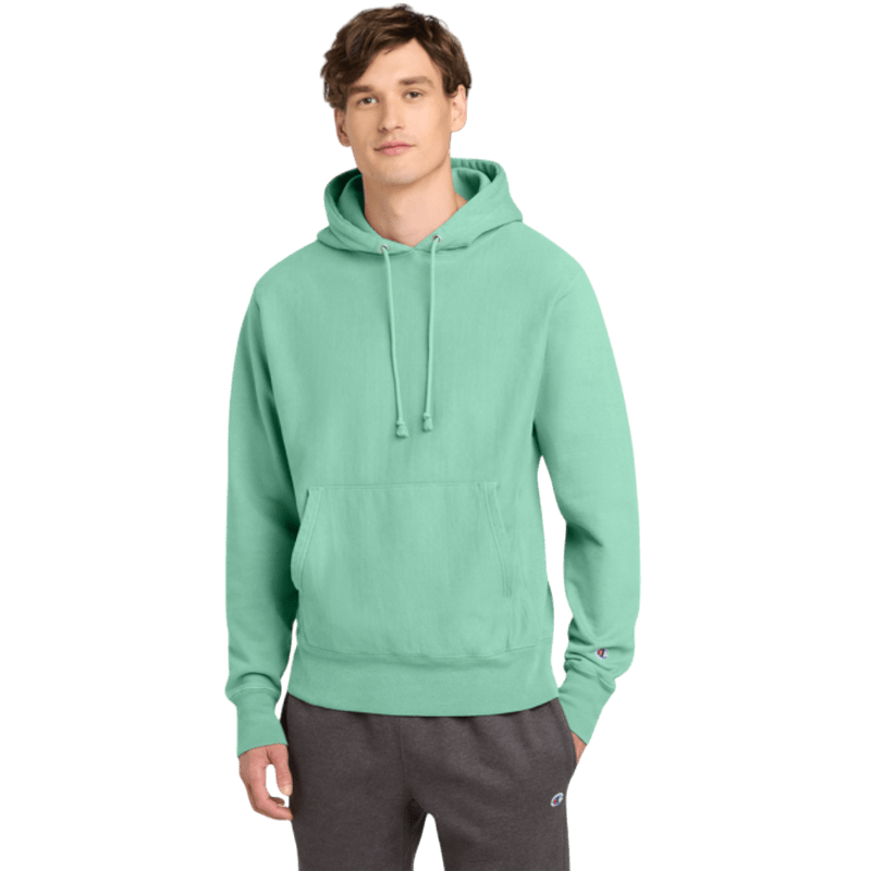 Champion ® Reverse Weave ® Garment - Dyed Hooded Sweatshirt - Hoodies - SwagWear