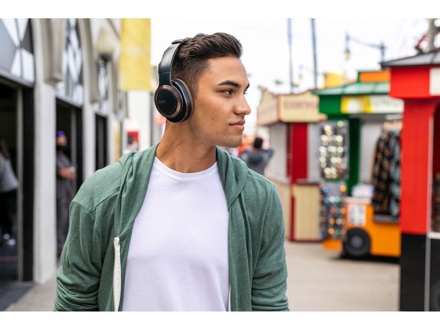 Cleer Enduro ANC Noise Cancelling Headphones - Navy - Headphones