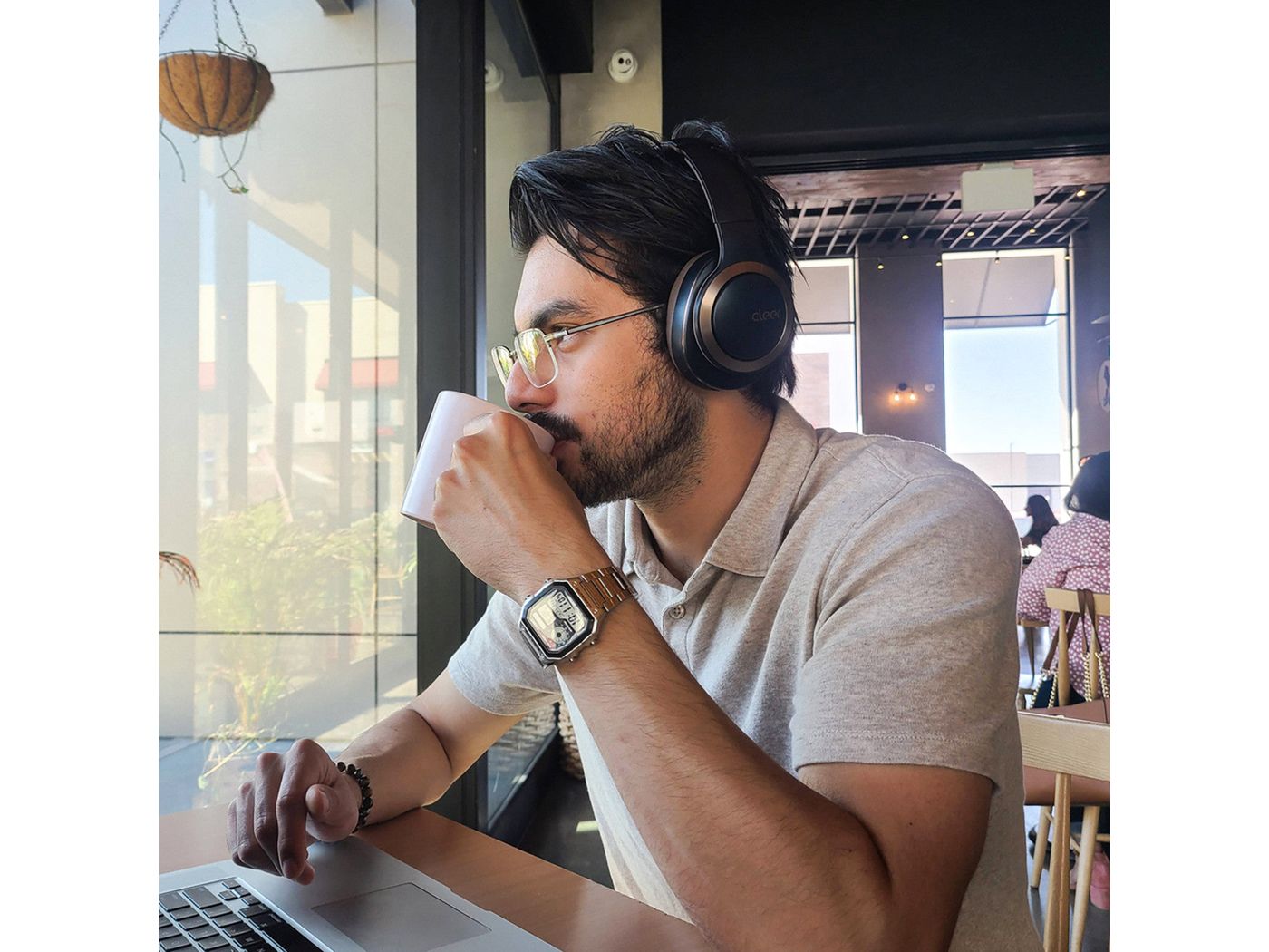 Cleer Enduro ANC Noise Cancelling Headphones - Navy - Headphones