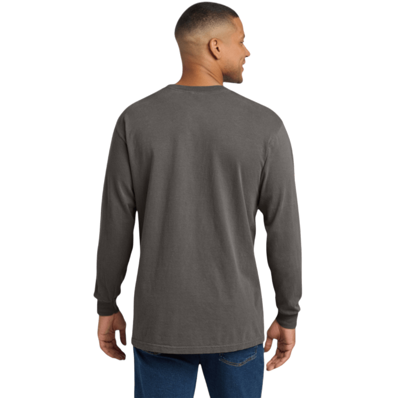 Comfort Colors ® Heavyweight Ring Spun Long Sleeve Pocket Tee - Long - Sleeved T-Shirts - SwagWear