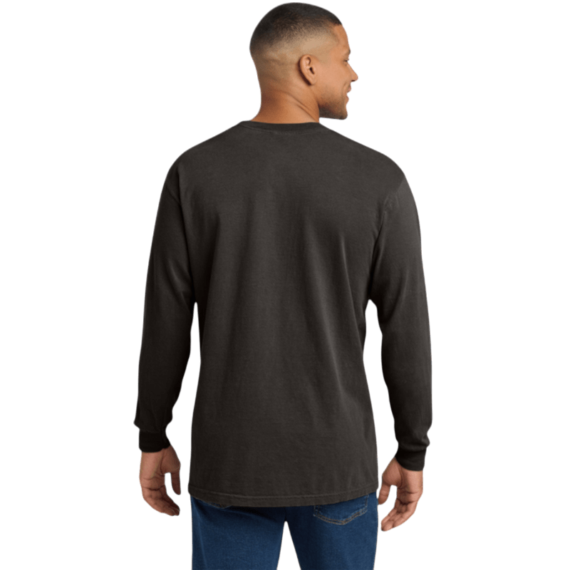 Comfort Colors ® Heavyweight Ring Spun Long Sleeve Pocket Tee - Long - Sleeved T-Shirts - SwagWear