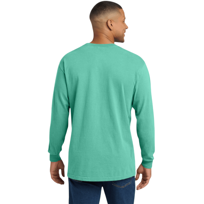 Comfort Colors ® Heavyweight Ring Spun Long Sleeve Pocket Tee - Long - Sleeved T-Shirts - SwagWear