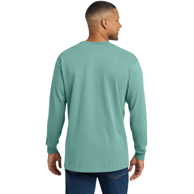 Comfort Colors ® Heavyweight Ring Spun Long Sleeve Pocket Tee - Long - Sleeved T-Shirts - SwagWear