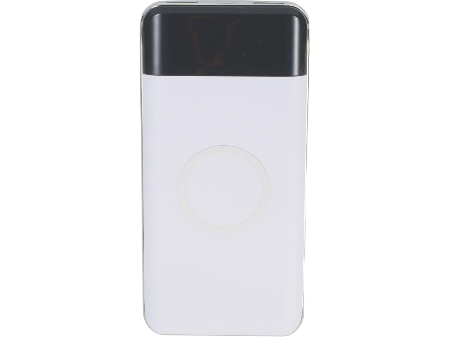 Constant 10000 mAh Wireless Power Bank w/Display - White - Wireless Power Banks