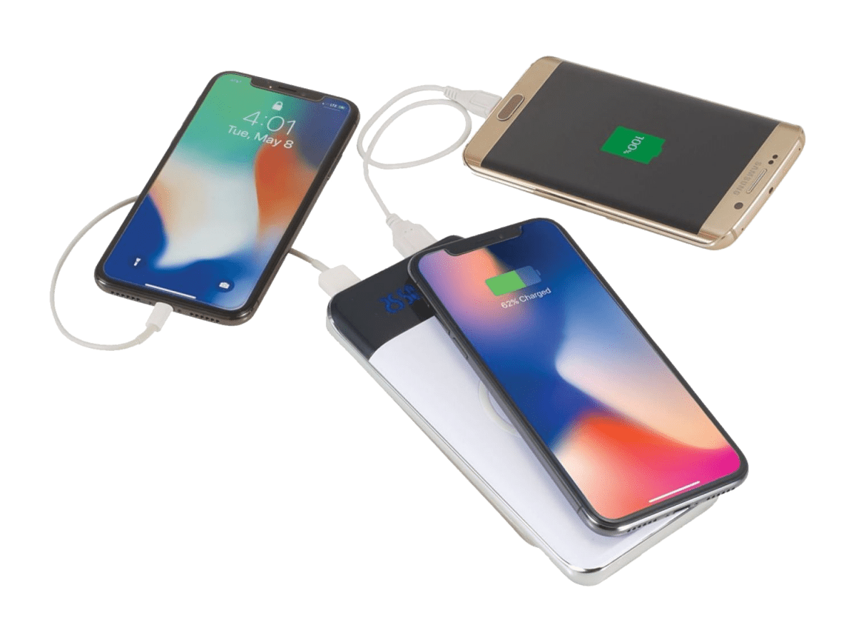 Constant 10000 mAh Wireless Power Bank w/Display - Wireless Power Banks - SwagWear