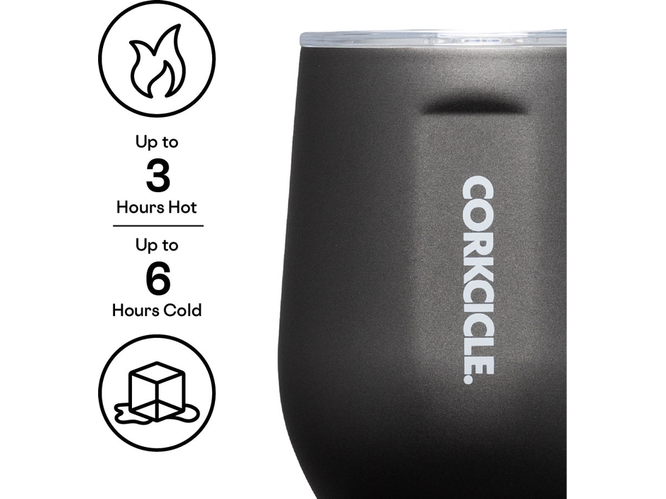 CORKCICLE® Pure Taste Stemless Wine Cup - 12 Oz. - Slate / 12oz - Wine Tumblers