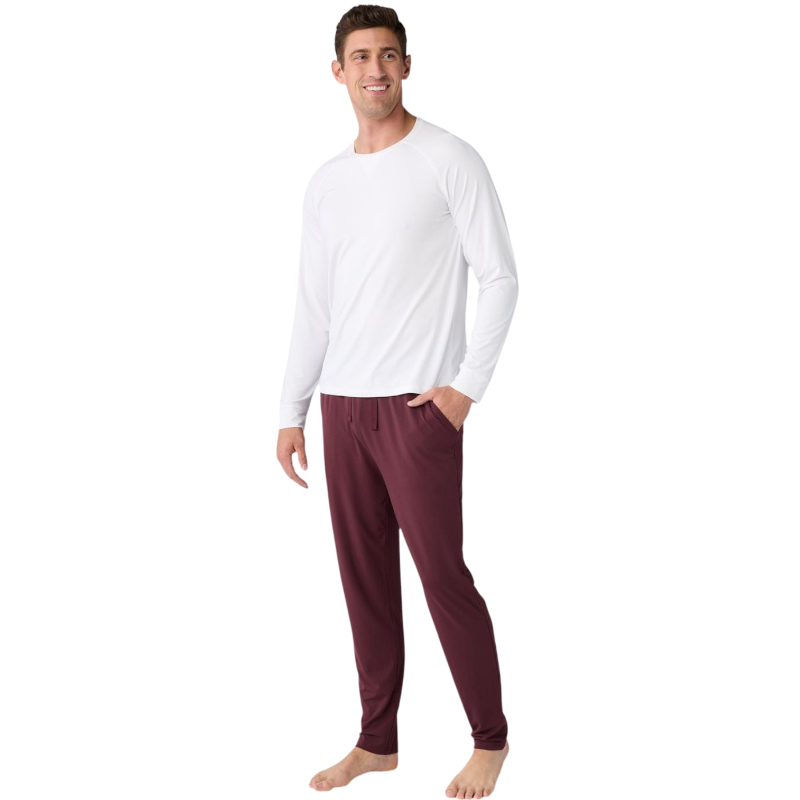 Cozy Earth Men’s Bamboo Stretch-Knit Long Sleeve - T-Shirts