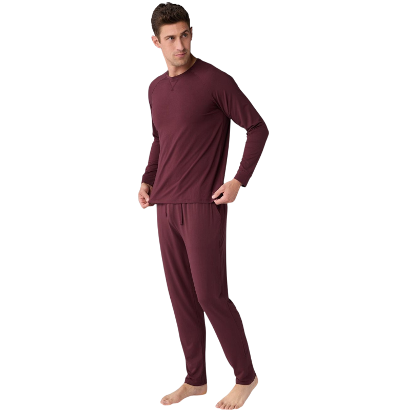 Cozy Earth Men’s Bamboo Stretch-Knit Long Sleeve - T-Shirts