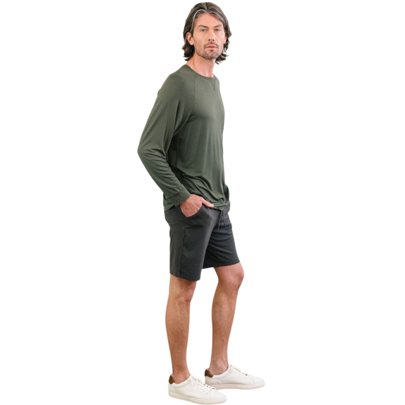 Cozy Earth Men’s Bamboo Stretch-Knit Long Sleeve - T-Shirts
