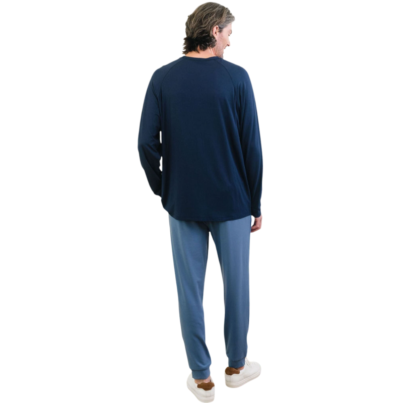 Cozy Earth Men’s Bamboo Stretch-Knit Long Sleeve - T-Shirts