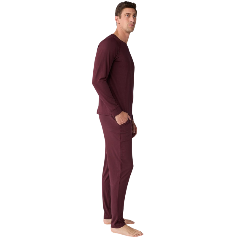Cozy Earth Men’s Bamboo Stretch-Knit Long Sleeve - T-Shirts
