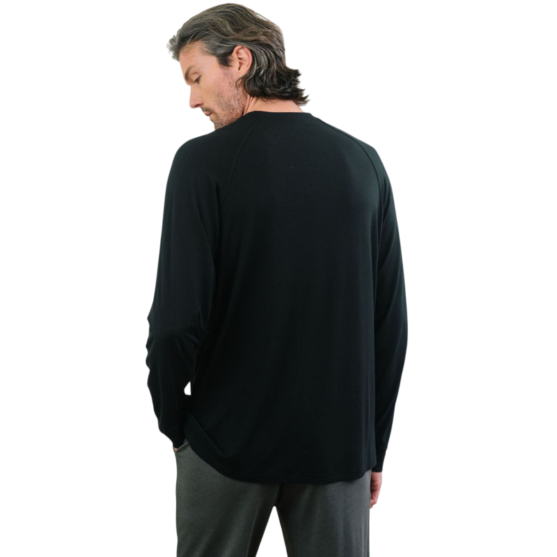 Cozy Earth Men’s Bamboo Stretch-Knit Long Sleeve - T-Shirts