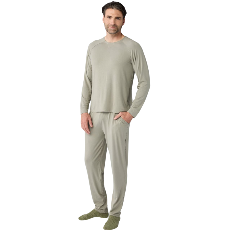 Cozy Earth Men’s Bamboo Stretch-Knit Long Sleeve - T-Shirts
