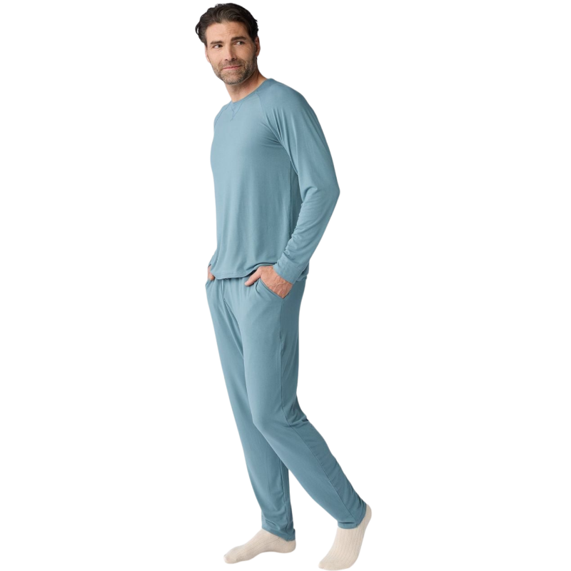Cozy Earth Men’s Bamboo Stretch-Knit Long Sleeve - T-Shirts
