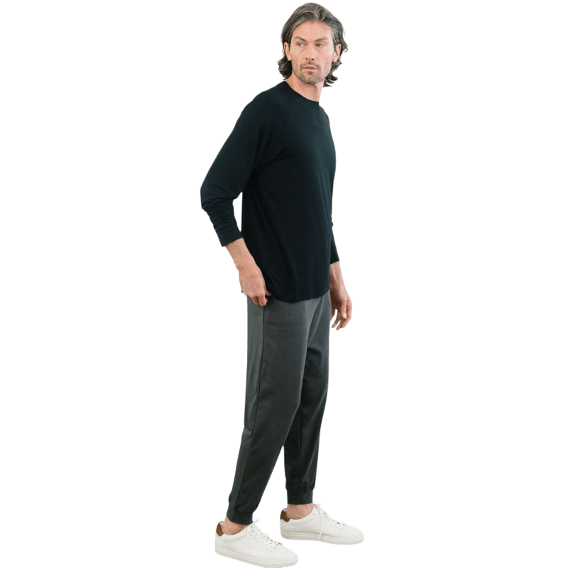 Cozy Earth Men's Bamboo Stretch-Knit Long Sleeve - T-Shirts - SwagWear