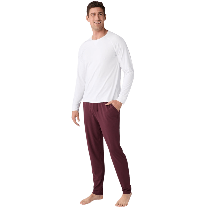 Cozy Earth Men's Bamboo Stretch-Knit Long Sleeve - T-Shirts - SwagWear