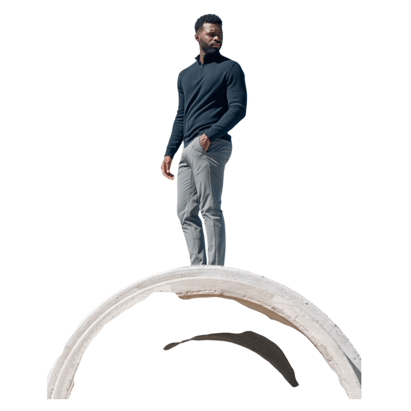 Cozy Earth Men's Quarter Zip Sweater - Sweaters - SwagWear