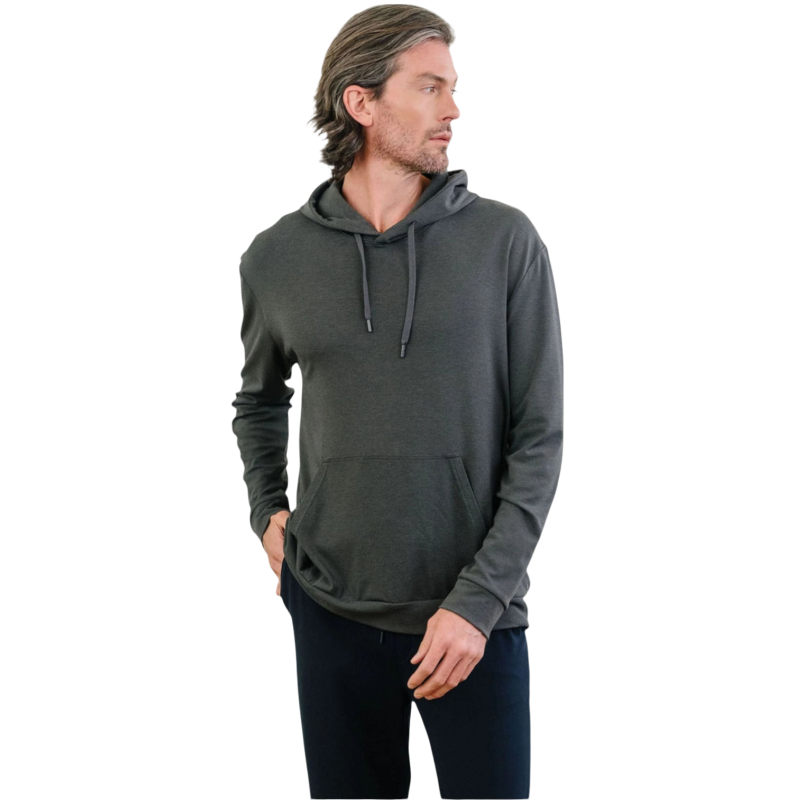 Cozy earth Men’s Ultra-Soft Bamboo Hoodie - Charcoal / S - Hoodies