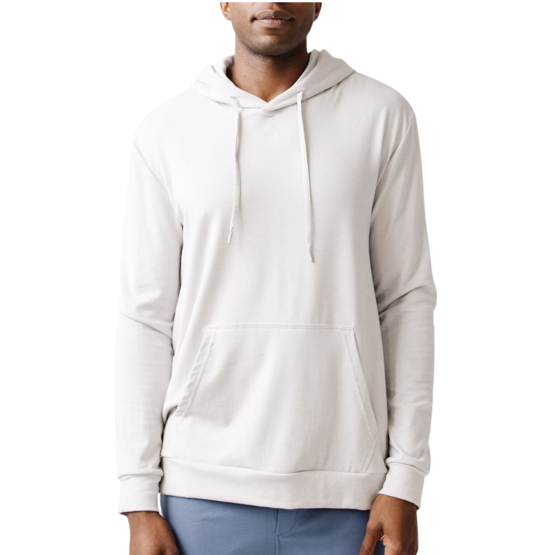 Cozy earth Men’s Ultra-Soft Bamboo Hoodie - Light Grey / S - Hoodies