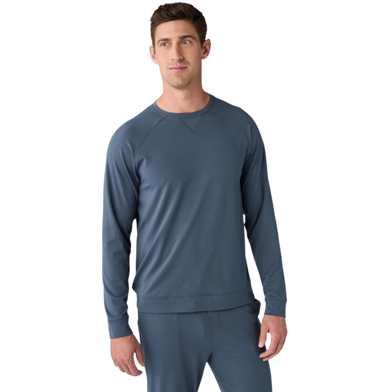 Cozy Earth Men’s Ultra-Soft Bamboo Pullover Crew - Dawn / S - Sweatshirts