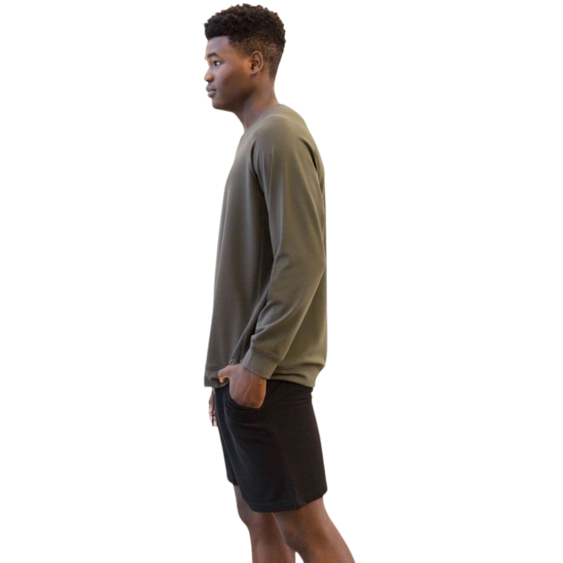 Cozy Earth Men’s Ultra-Soft Bamboo Pullover Crew - Sweatshirts