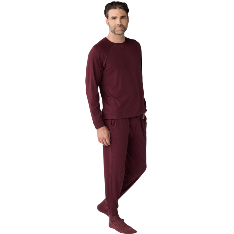 Cozy Earth Men’s Ultra-Soft Bamboo Pullover Crew - Sweatshirts