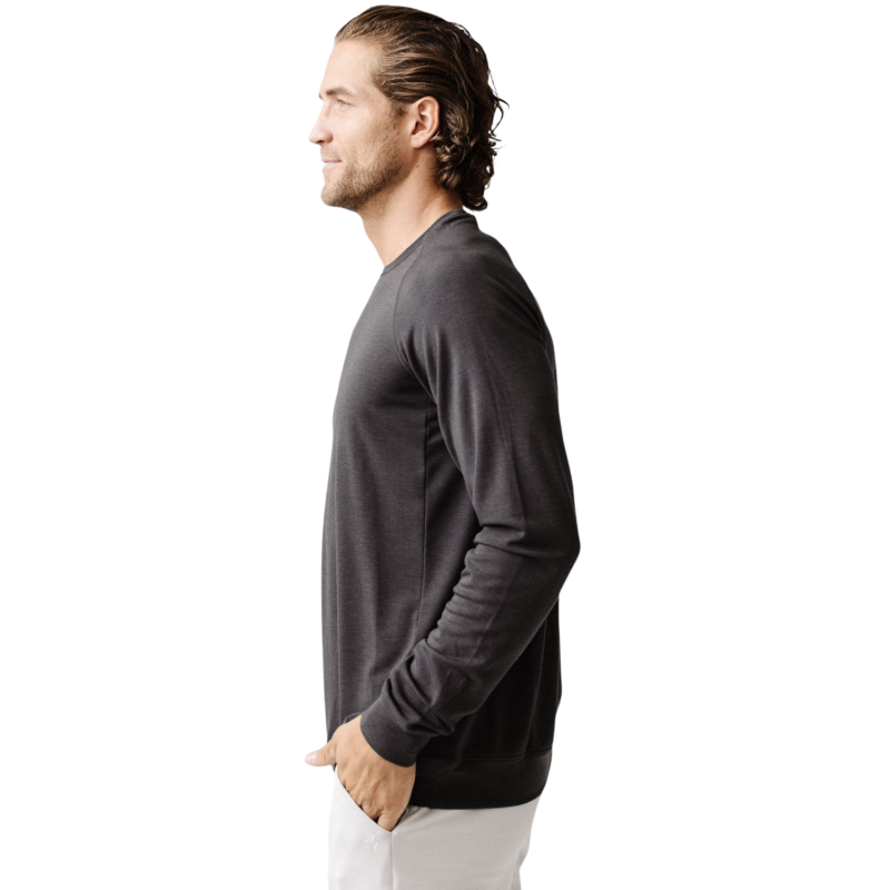 Cozy Earth Men’s Ultra-Soft Bamboo Pullover Crew - Sweatshirts