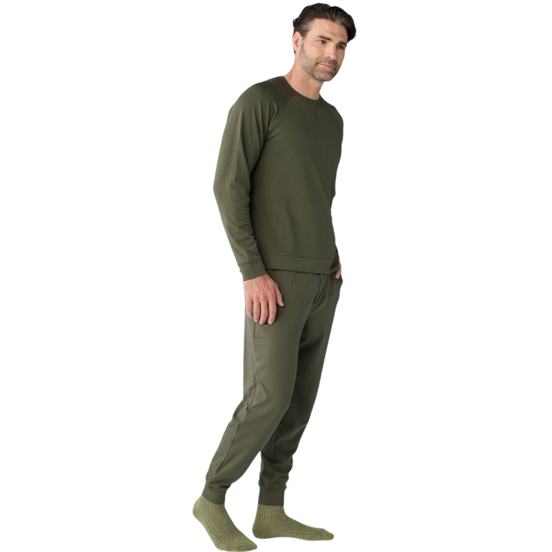 Cozy Earth Men’s Ultra-Soft Bamboo Pullover Crew - Sweatshirts