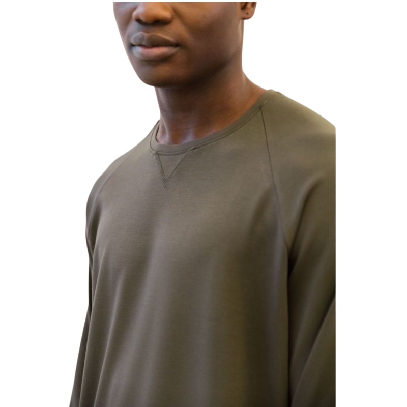 Cozy Earth Men’s Ultra-Soft Bamboo Pullover Crew - Sweatshirts