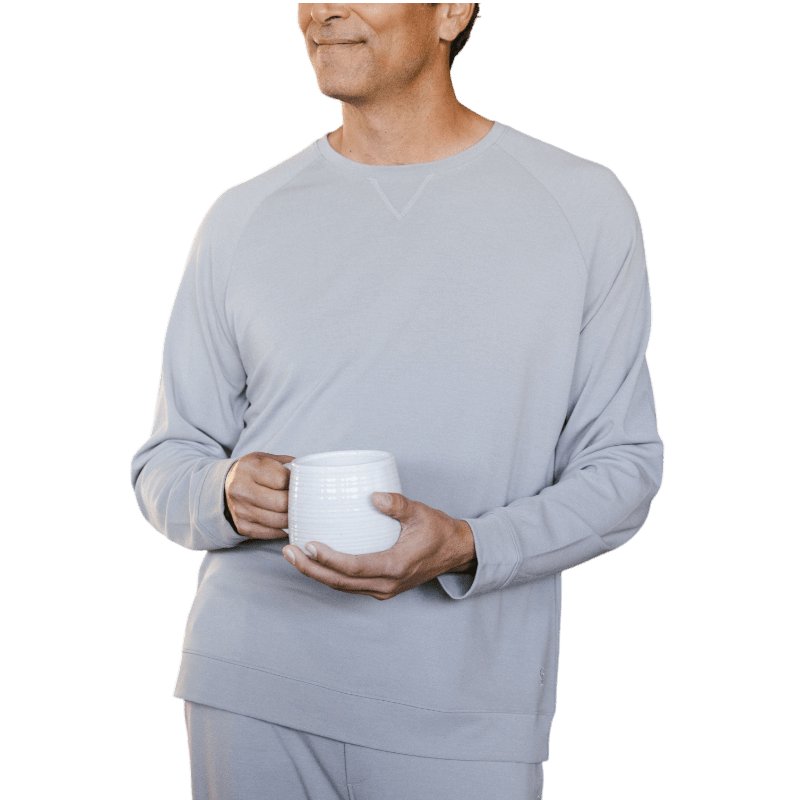 Cozy Earth Men's Ultra-Soft Bamboo Pullover Crew - Sweatshirts - SwagWear