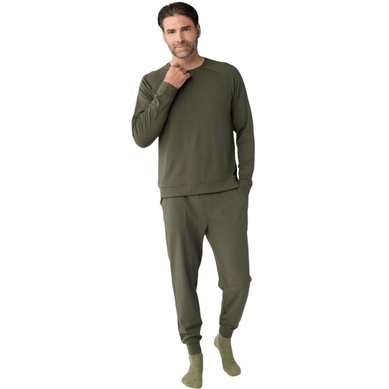 Cozy Earth Men's Ultra-Soft Bamboo Pullover Crew - Sweatshirts - SwagWear